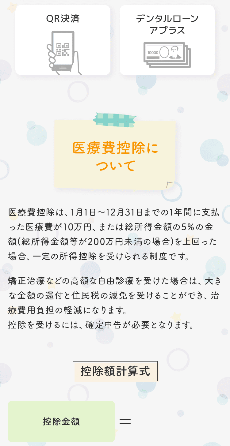 医療費控除について